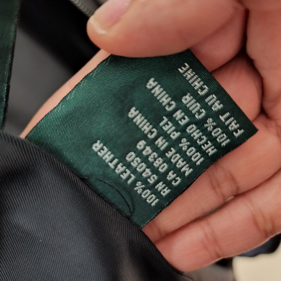 Vintage Lauren Ralph Lauren Leather Jacket Small - Picture 8 of 16